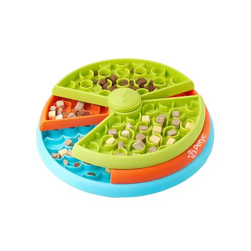 Comedouro Lento Labirinto 3 Níveis PETYC Alimentação Controlada para Pets 27x15 cm Design Inovador