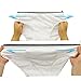 Starly Mens Cotton Disposable Underwear Panties Handy Briefs for Travel Fitness White (10pk) (M)