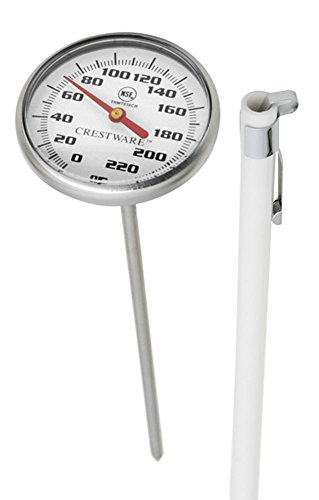 Crestware 0-220-Degree F Thermometer Large Face