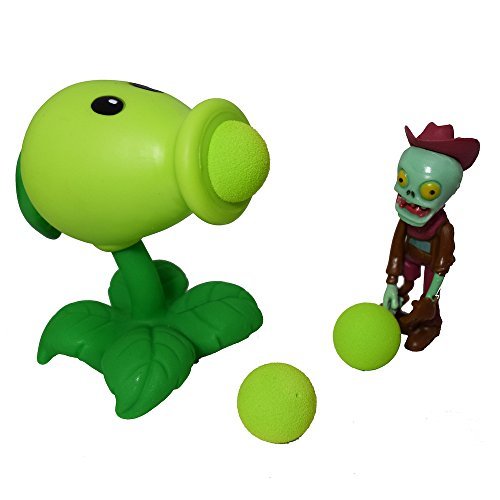 Horizon Party PVZ Plant Pea Shooter Ball Popper Zombie Action Figure Toy