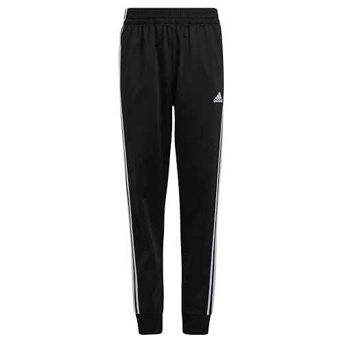 adidas boys Iconic Tricot Jogger Training Pants, Black, 18-20 Husky