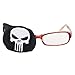 Plinrise Pure Cotton Amblyopia Eye Patch For Glasses,Treat Lazy Eye,Amblyopia And Strabismus,Children Eye Patch With Cartoon Sticker (Skull,Right)