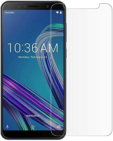 Red Qube Hammer Proof Fiber Tempered Screen Protector with Oleophobic Coating for Asus Zenfone max Pro M1 (Pack of 2)