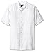 Van Heusen Men's Big and Tall Short Sleeve Windowpane Linen Cotton Shirt