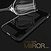 ROYBENS iPhone 7 Case, [Piano-Paint Series] Real 2H [Hard] Scratch Resistant Back Cover [Soft] Enhanced Grip Bumper for iPhone 7 (2016) - Jet Black