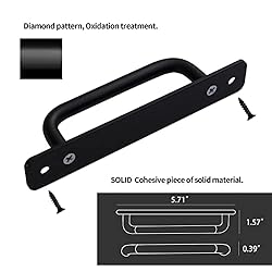 Westablize 12 Pack 5 Inch 128 mm Matte Black
