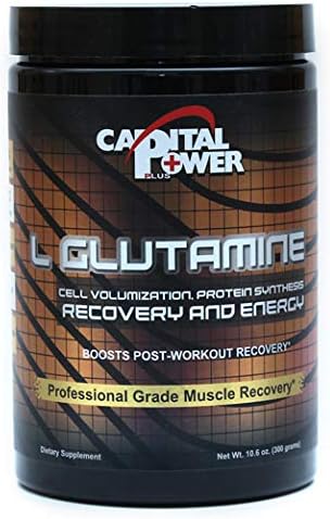 L-Glutamine by Capital Power Plus Muscle Recovery High Quality Powder, 60 Servings (300 g)