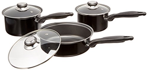 Sunbeam Newbrook 7-Piece Cookware Set, Black - 2 Sunbeam Newbrook 7-Piece Cookware Set, Black - - Image 3