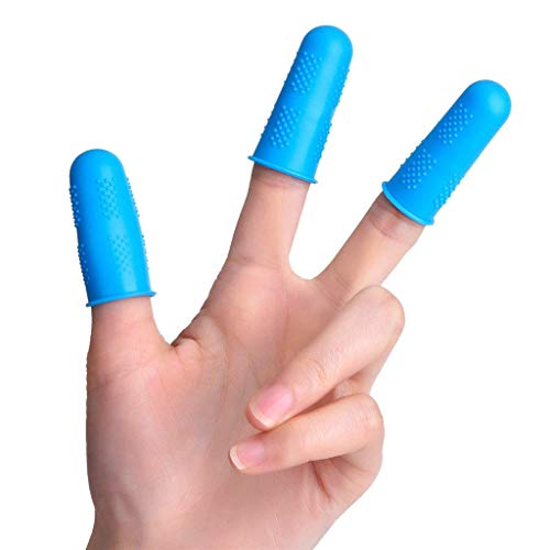 Puyujin Silicone Pot Holder Oven Mitt, 12Pcs Cooking Silicone Finger Protectors Pinch Grips-Heat Resistant (Small) - Thumbnail 2
