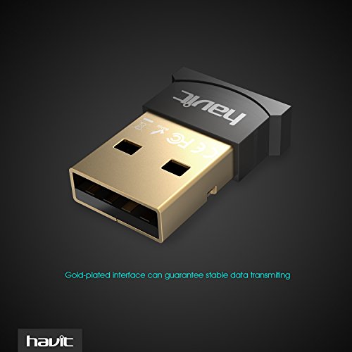 HAVIT Bluetooth 4.0 USB Dongle Adapter, Wireless Receiver, Low Energy