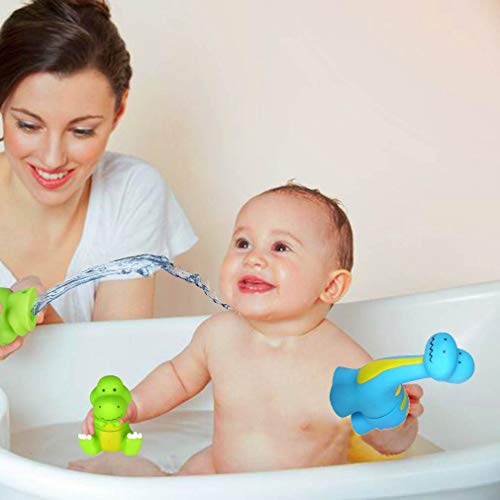 Dinosaur Baby Bath Toys,Take Apart Bathtub Toys for Kids,5 Pieces Floating Dinosaur Figures Playset,Water Squirties Toddler Toy for Aged 1 2 3 4 5 6 Boys and Girls Gifts