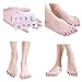 Green hours toe separators 3 set Medical grade silicone Practice yoga toe valgus correction device cuts toe spacers for bunions (white)