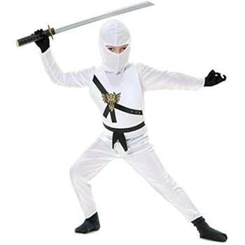 Charades Child's Ninja Avenger Costume, White, Small