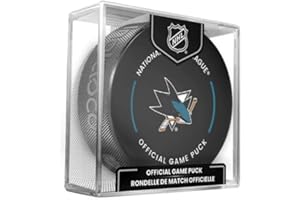 OFFICIALLY LICENSED San Jose Sharks Official Game Hockey Puck with Holder