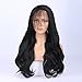 FUHSI Kanekalon Futura Fiber 13×6 Inch Lace Real Natural For Women–Soft&Smooth, Body Wave Lace Front Wig,Elastic Straps,Comfortable & Adjustable For Perfect Fit –2# Blonde 250D 22