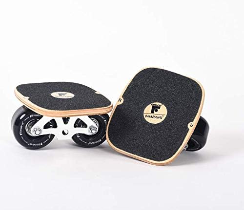Freeline Skates Roller Road Drift Plate Skates Steel/Wood