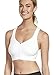 Jockey Women's Bras Zip Front Sports Bra, grey, XL