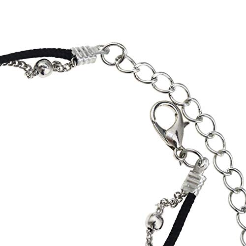 Creative-Idea Men Women Girls Beach Silver Tone Ankle Bracelet Boho Anklet Foot Jewelry 2pcs Sun Set - Thumbnail 2