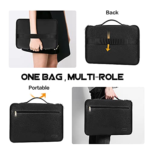 FYY 1213.5" [Premium Leather] Laptop Sleeve Case Cover Bag for MacBook