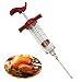 TOOGOO(R) Marinade Red Injector Flavor Syringe Cooking Meat Poultry Turkey Chicken BBQ Tool 227CM