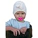 Mommy's Touch Pink Kiss Pacifier For Babies and Toddlers. Funny baby lips pacifier for girls