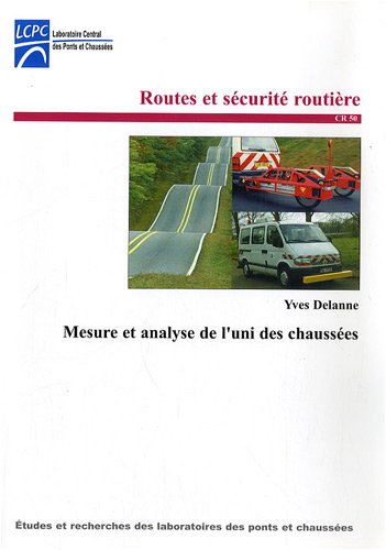 Mesure et analyse de l'uni des chaussées