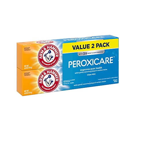 ARM & HAMMER Peroxicare Toothpaste, TWIN PACK (Contains Two 6oz Tubes