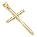 14k REAL Yellow Gold Religious Classic Cross Charm Pendant (Select Option)