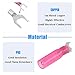 Glarks 50pcs 22-16 Gauge #10 Heat Shrink Fork Connectors Electrical Insulated Fork Crimp Terminals Connectors Assortment Kit (Red)