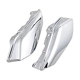 Astra Depot 1 Pair Chrome Mid-Frame Air Deflectors for 2009-2016 Harley Road King Street Electra Tri Glide