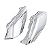 Astra DepotS 1 Pair Chrome Mid-Frame Air Deflectors for 2009-2016 Harley Road King Street Electra Tri Glide
