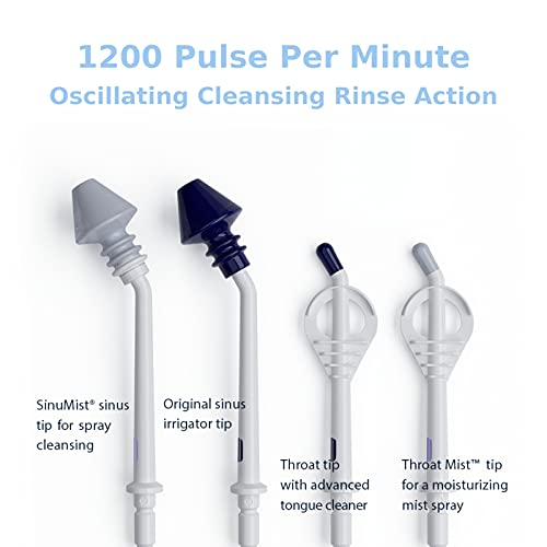 SinuPulse Elite Advanced Nasal Irrigation System with 30 SinuAir Saline Packets, Pulsating Nasal Congestion Relief & Sinus Rinse Machine, More Effective Than Neti Pot or Nose Spray