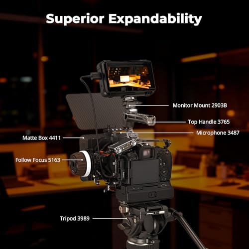 SMALLRIG Sony Alpha 1 II/9 III Cage with Vertical Grip VG-C5, Three-Point Lock, with Integrated Ark Plate and Versatile Mounting Options - 5908