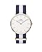 Daniel Wellington Classic Glasgow 40mm Men's Watch, DW Classic Fabric (Polyester) Rose Gold Watch for Men