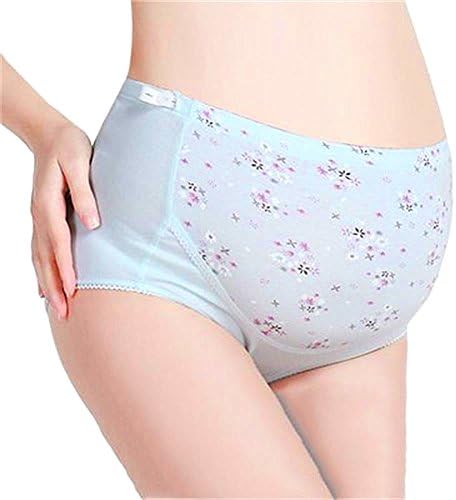 CASHIMRE Womens Soft Cotton Maternity &amp; Nursing Panties/Underwear For Pregnant High Waist Double Abdominal (Blue)