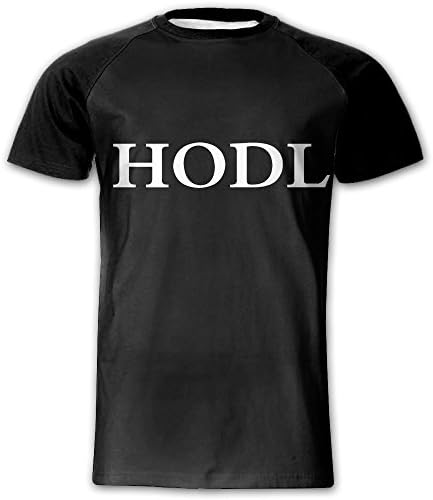 HODL - Crypto - Bitcoin Men's Short Sleeve Print Raglan Jersey Tee Shirt