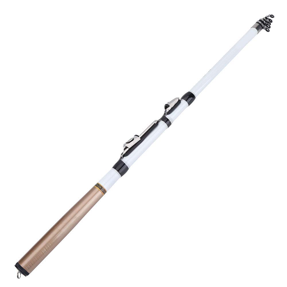 Portable Telescopic Fishing, Travel Pole Canna Rod Mare Carbon Fiber (2.4m) (1.8)