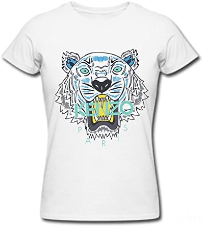 Ahhsywv Womens T-shirts Classic Style Kenzo White Size L