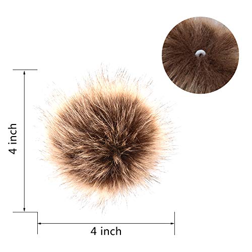 2 Fluffy+Pompom+Keychain+Knitting+Accessories