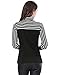 Allegra K Ladies Tie-bow Neck Striped Long Sleeve Splicing Autumn Shirt,Black,M