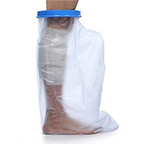Adult Leg Cast Cover for Shower, Clear Waterproof Wound Bandage Protector with Seal Protection for Foot, Knee, Ankle Wound in Bathing or Swimming,(Widen Design) (Medium Wide Leg) - Thumbnail 5