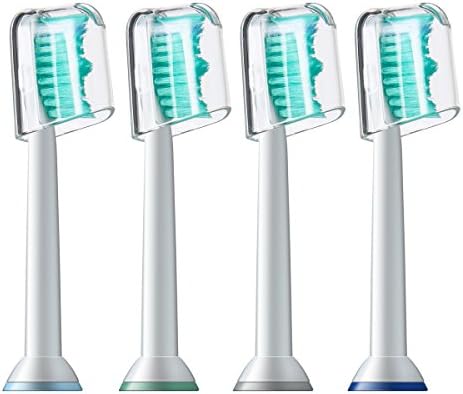 Sebikam Toothbrush Replacement Heads 4pcs- Replacement Toothbrush Heads For Philips, Sonicare &amp; DiamondClean – Pack of 4 Electric Toothbrush Replacements Heads – Generic Toothbrush Heads With Caps