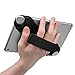 Universal Tablet Hand Strap Holder, Fintie 360 Degrees Swivel PU Leather Handle Grip with Elastic Belt Secure Portable for iPad Mini and All 7-8 Inch Tablets, Black