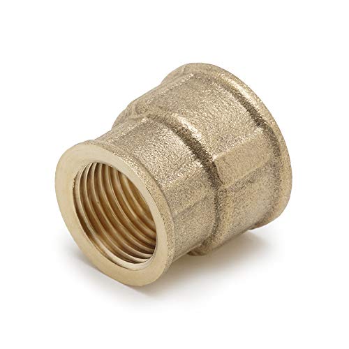 Reducing Coupling 1/2" inch Female x 3/4" inch Female Threaded Brass Construction NPT