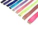 Remylady 22'' Synthetic Fiber Rainbow Multi-Color Clip On In Hair Extensions Party Highlights Straight Hairpieces ( 9 color ) hair pieces for birthday party