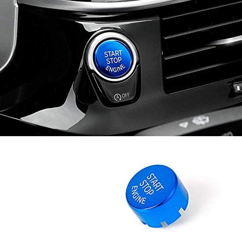 Sport Slim Aluminum Keyless Engine Push Start Stop Button for BMW (E Chassis,1 3 5 6 X1 X3 X5 X6 Series), Engine Switch Power Ignition Start Stop Button Replacement