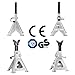 TONDA Steel Jack Stands, 3 Ton Capacity, 1 Pair