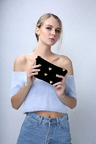 Cosmetic Bag for Women,Loomiloo Adorable Roomy Makeup Bags Travel Waterproof Toiletry Bag Accessories Organizer Liama Gifts (Hearts 51356) 2 Cosmetic Bag for Women,Loomiloo Adorable Roomy Makeup Bags Travel Waterproof Toiletry Bag Accessories Organizer Liama Gifts (Hearts 51356)