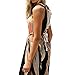 TrendsGal Women's Bohemian Printed High Split Maxi Long Beach Dress(Black S)