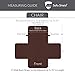 Sofa Shield Original Patent Pending Reversible Chair Slipcover, 2 Inch Strap Hook, Seat Width Up to 23 Inch Machine Washable Furniture Protector, Slip Cover Throw for Pets, Kids, Chair, Navy Sand